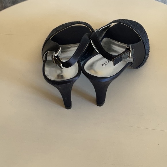 DAVID TATE WOMEN’S SATIN EMBELLISHED SLINGBACK DRESS PUMP SHOES SZ 9.5” WW - Picture 2 of 9